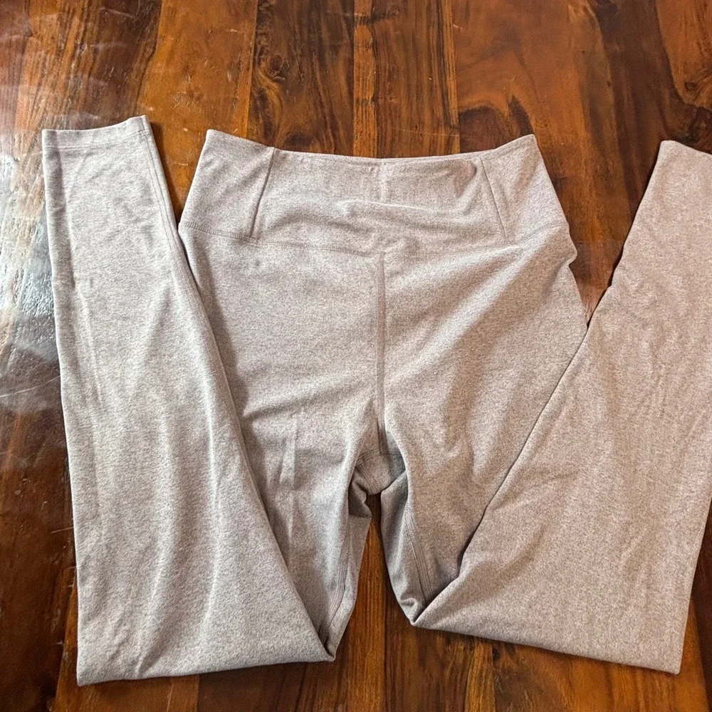 Girlfriend Collective Womens Heathered High Rise Compressive Leggings Large L - Picture 2 of 5